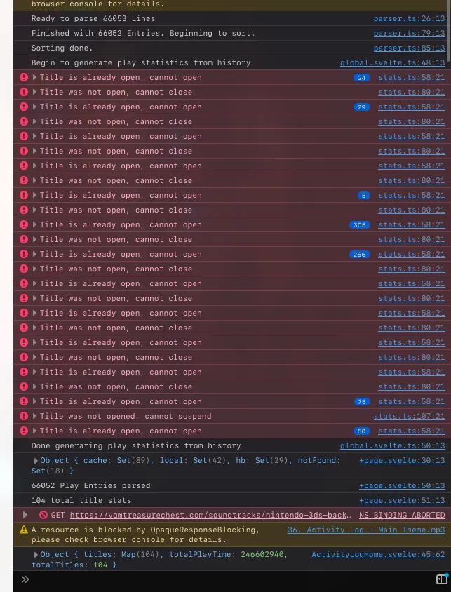 3DS Activity Log parsing errors
